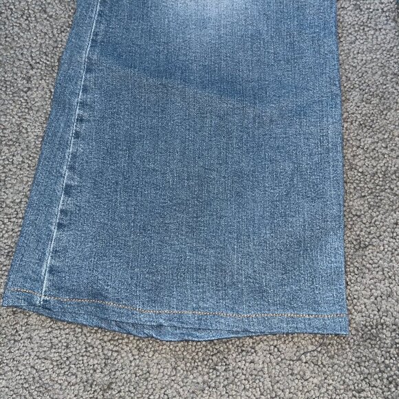 LEVI'S RIBCAGE BELL BLUE JEANS - BIG BELL BOTTOM FLARE EXTREME HIGH WAIST  28X30 - Picture 11 of 14